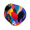 Bloemen - Bladeren - Abstract - Rood Wandcirkel Organisch Forex 3mm klein -3d
