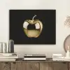 Appel - Goud - Chrome - Zwart PET vilt klein -sfeer1