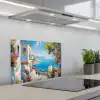Landschap - Bloemen - Natuur - Zomer keuken achterwand spatscherm klein -3d_schuin