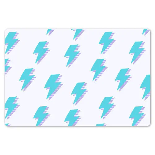 Blauw - Paars - Bliksem Placemat vinyl groot 368 -zzsfeer1_Kitchenyeah-website