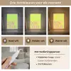 Groen - Smiley - Bonjour - Roze Light Box met kabel (Tafellamp) klein -USP_lichtkleurNL