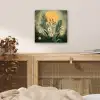 Bloemen - Bladeren - Zon - Groen aluminium wit klein -sfeer3