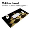 Schaakstuk - Koning - Schaakbord - Geblokt Muismat XXL klein -sfeer4