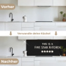 This is a five star kitchen keuken achterwand 2 middel -voor-na_DE