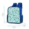 Gestileerde walvissen in tonale zeegroene tinten Kinderrugzak - Blauw middel -productfoto_formaten