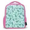 Zee - Dieren - Blauwe vinvis Kinderrugzak - Roze middel 863 -3d