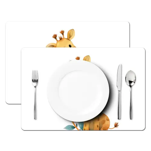 Giraf - Dier - Wilde dieren Placemat vinyl groot -zzsfeer2_Kitchenyeah-website