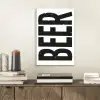Bier - Japandi - Decoratie - Zwart aluminium wit klein -sfeer1