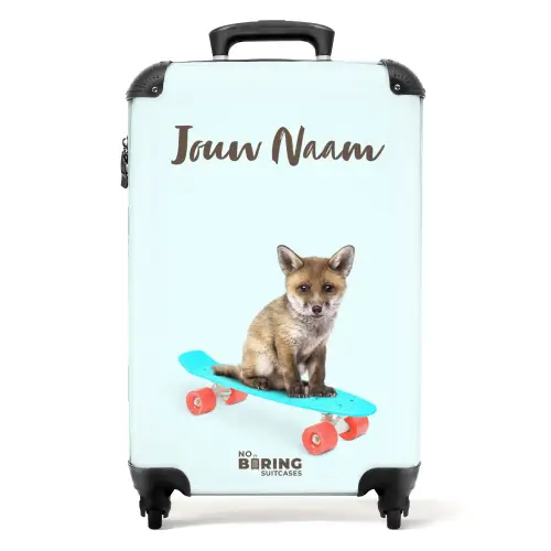 Verrijdende vos NBS - Handbagage koffer - Kinderen Unisex middel -productfoto_recht