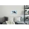 Paarden - Winter - Dieren - Natuur - Sneeuw Muursticker klein -slaapkamer