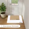Patroon - Bloemen - Wit - Blauw Deurmat klein 898 -formaat_NL