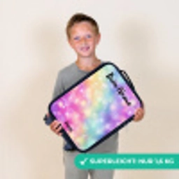 Licht - Regenboog - Hartjes Kinderkoffer - Zwart klein -sfeer4_DE