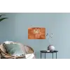 Bloem - Minimalistisch - Wit Muursticker klein -plant