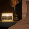 Wijngaard - Zonsondergang - Landschap Light Box met kabel (Tafellamp) klein -sfeer1