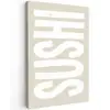 Sushi - Eten - Decoratie - Vintage canvas 2cm klein -z3d