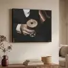 Hartje - Cocktail - Espresso Martini - Hand Textielframe - compleet frame klein -sfeer3