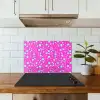 Stippen - Mint - Neon - Fuchsia keuken achterwand spatscherm klein 900 -sfeer2