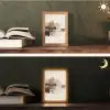 Penseelstreken - Abstract landschap - Rust Light Box met kabel (Tafellamp) klein -sfeer3