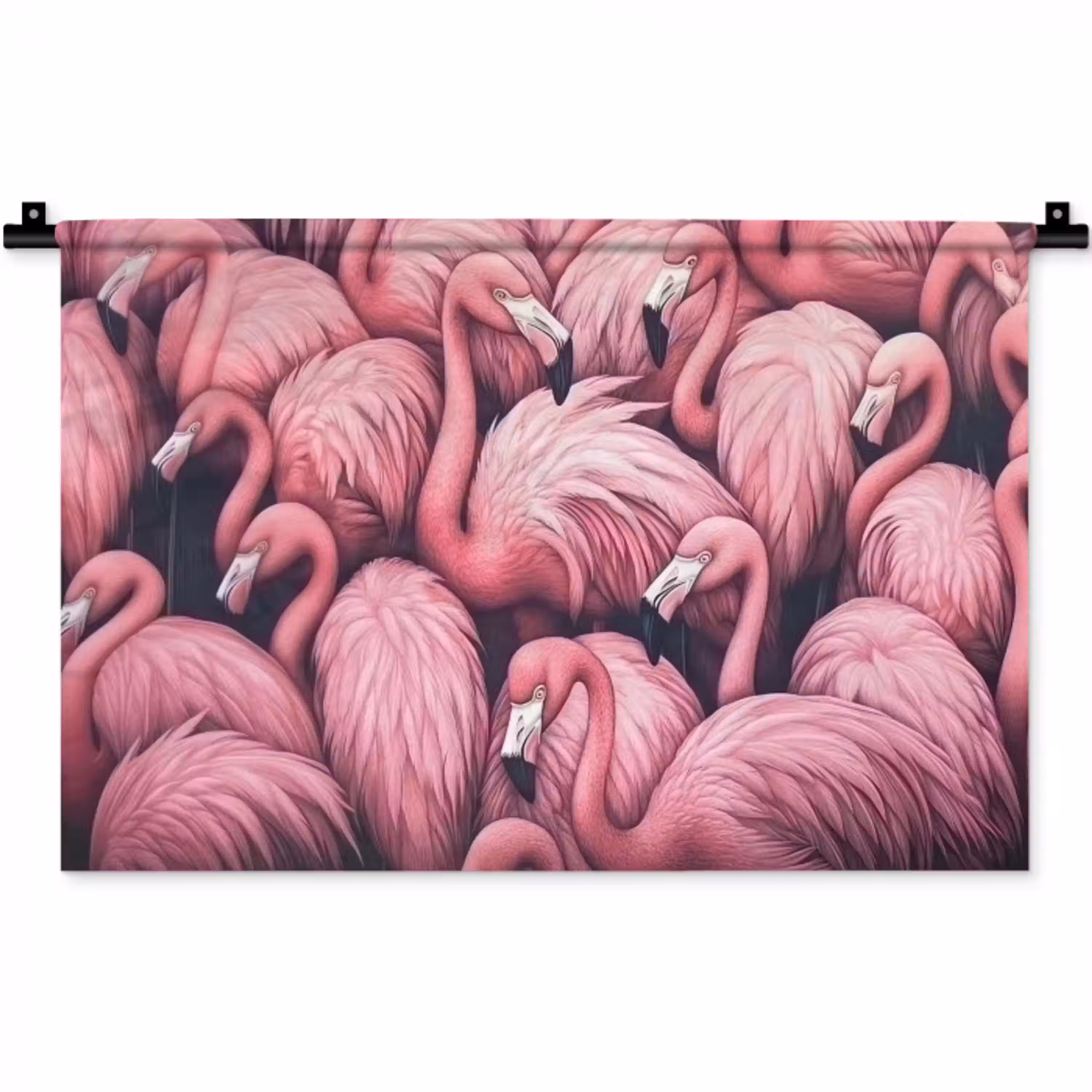 Flamingo - Roze - Dieren Wandkleed katoen klein -zz3d