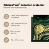 Gouden Storm op Groen Marmer Inductie beschermer vinyl 3mm middel -vsfeer2_ENG