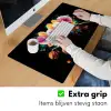 Orchidee - Graffiti - Kleurrijk - Bloemen - Abstract Muismat XXL klein -sfeer3