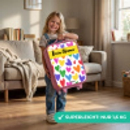 Hartjes - Patroon - Kleurrijk Kinderkoffer - Roze klein -sfeer2_DE