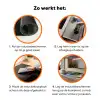 Kat - Vrouw - Bloemen - Huis Inductie beschermer vinyl 3mm klein -zzzzzzz-td-werking