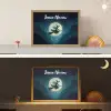 Heks - Maan - Bos - Magisch Light Box met batterij (Wandlamp kind) middel -sfeer3_kind