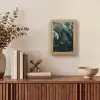 Groen - Bladeren - Glad - Nerven Light Box met kabel (Tafellamp) klein -sfeer2