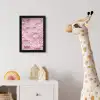 Schuim - Structuur - Roze fotolijst zwart zonder passe partout klein -usfeer4_kinderkamer