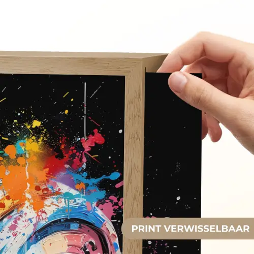 Graffiti - Sport - Fitness - Dumbbell - Gym Light Box met batterij (Wandlamp) middel -USP_websiteprintNL