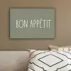Spreuken - Bon appétit - Quotes - Eet smakelijk - Eten canvas 2cm klein -sfeer3