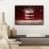 Rode - Velvet - Taart - Eten canvas 2cm klein -sfeer6