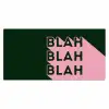 Donkergroen - Tekst - Schaduw - Grafisch Muismat XXL klein -3d_leeg