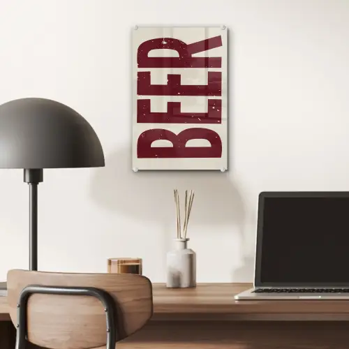 Japandi - Beer - Red - Retro plexiglas 5mm klein -sfeer6