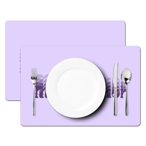 Mucho amor - Paars - Gelaagde letters Placemat vinyl groot -zzsfeer2_Kitchenyeah-website