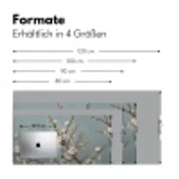 Botanisch - Stilleven - Blauw Muismat XXL klein -ysfeer5_duits