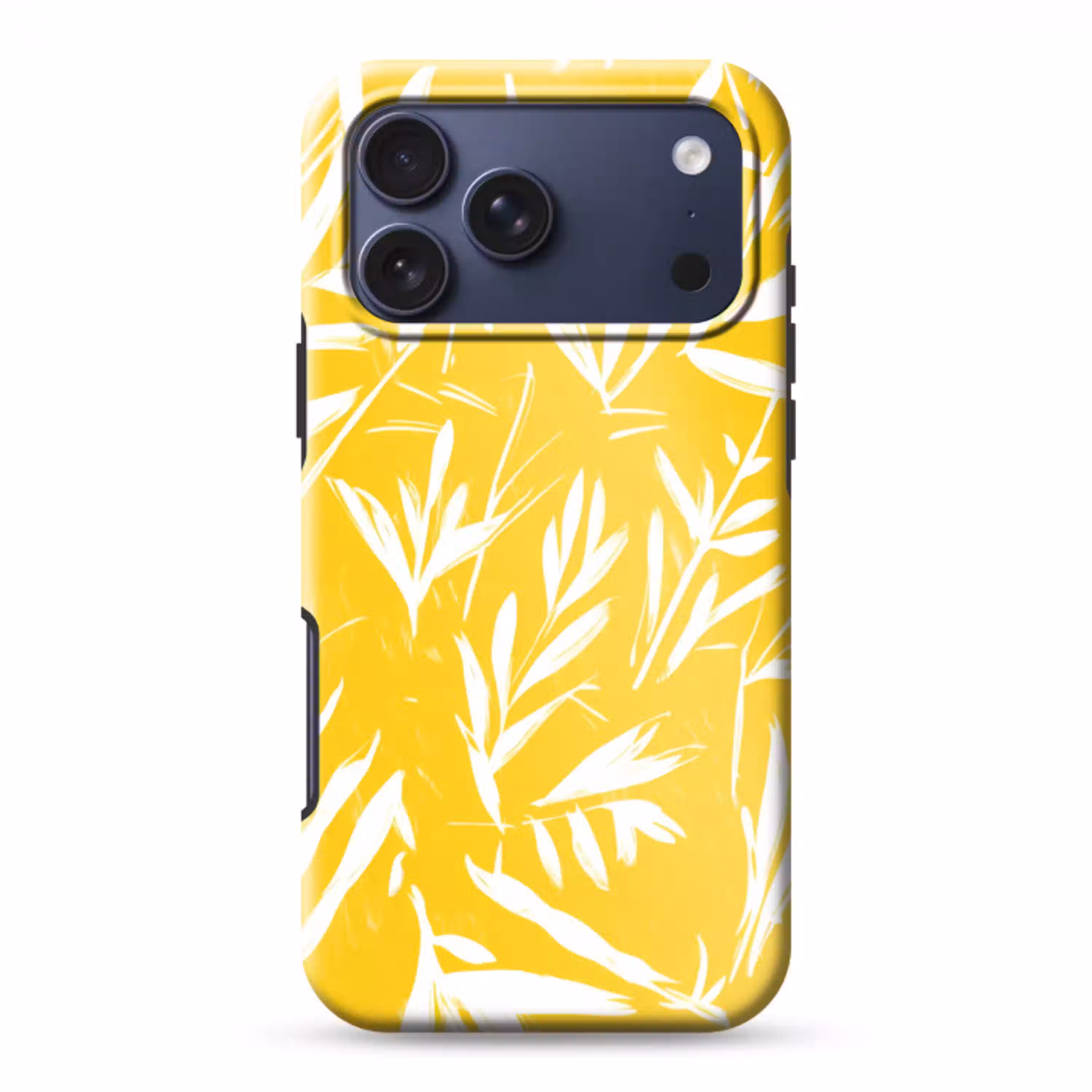 Abstract - Bladeren - Geel - Penseelstreken Toughcase MagSafe Apple iPhone 17 Pro Max klein -3d