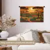 Landschap - Afrikaans - Zon Wandkleed katoen klein -sfeer1