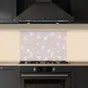 Bloemen - Getekend - Lavendel keuken achterwand spatscherm klein 900 -sfeer1
