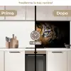 Tijger - Zwart - Dier keuken achterwand 2 middel -voor-na2_IT