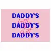 Daddy's - Blauw - Blokletters poster papier klein -3d