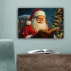 Kerstman - Kerst - Winter - Kerstboom canvas 2cm klein -sfeer4