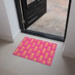 Ananas - Trendy - Roze Deurmat klein 898 -sfeer5