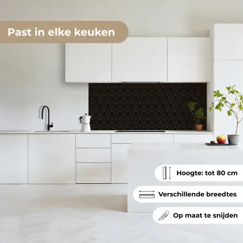 Goud - Zwart - Diamant keuken achterwand 2 middel 871 -sfeer4_NL