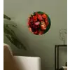 Vrouw - Drankenfruit - Rozen Wandcirkel behangsticker klein -sfeer2