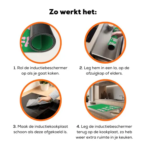 Amor - Valentijn - Groen - Tekst Inductie beschermer vinyl 3mm klein -zzzzzzz-td-werking