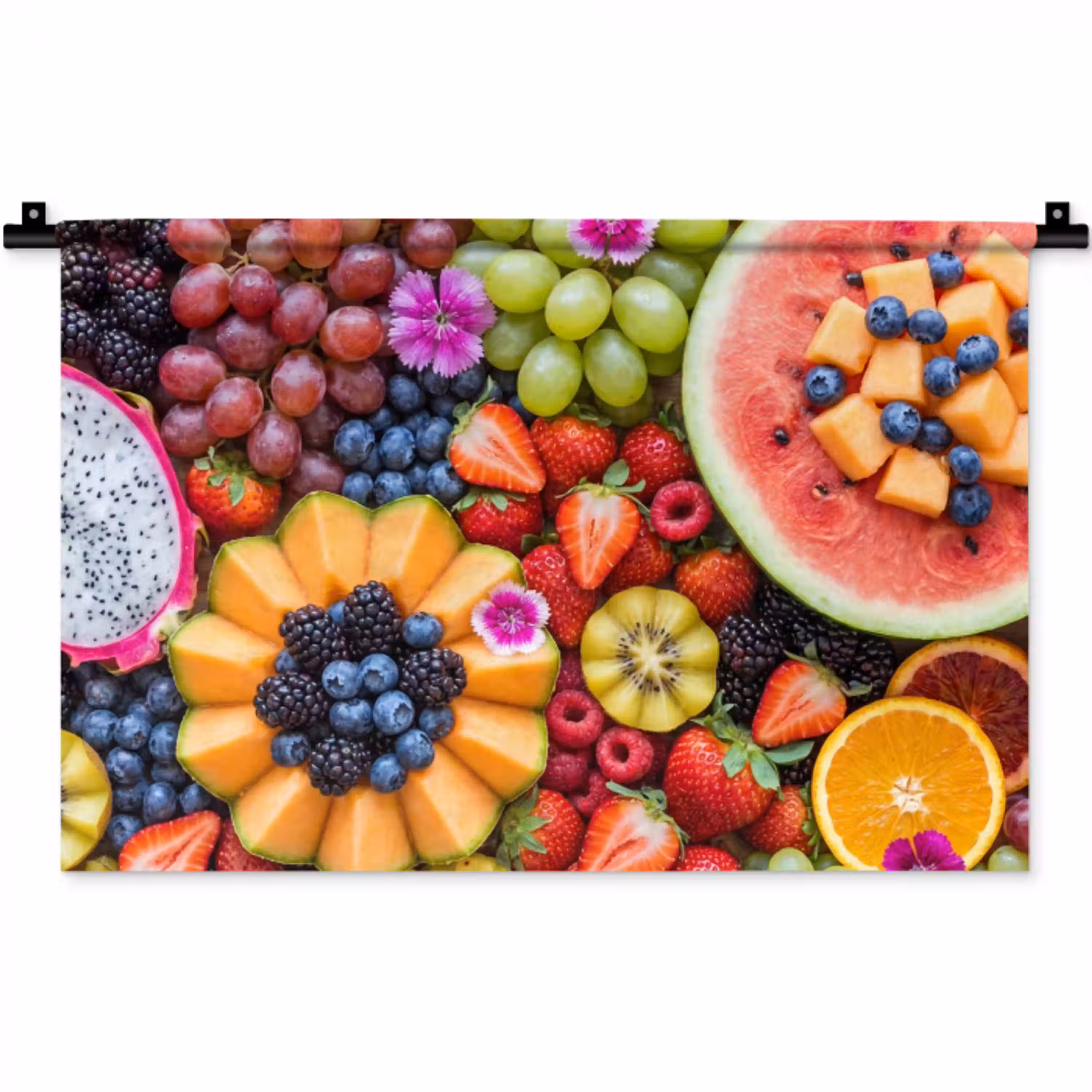 Fruit - Vers - Variatie - Eten - Kleurrijk Wandkleed katoen klein -zz3d