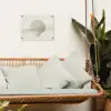 Schelp - Minimalistisch - Wit tuinposter los doek klein -sfeer7