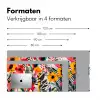 Bloemen - Bladeren - Abstract - Kleurrijk Muismat XXL klein -sfeer5